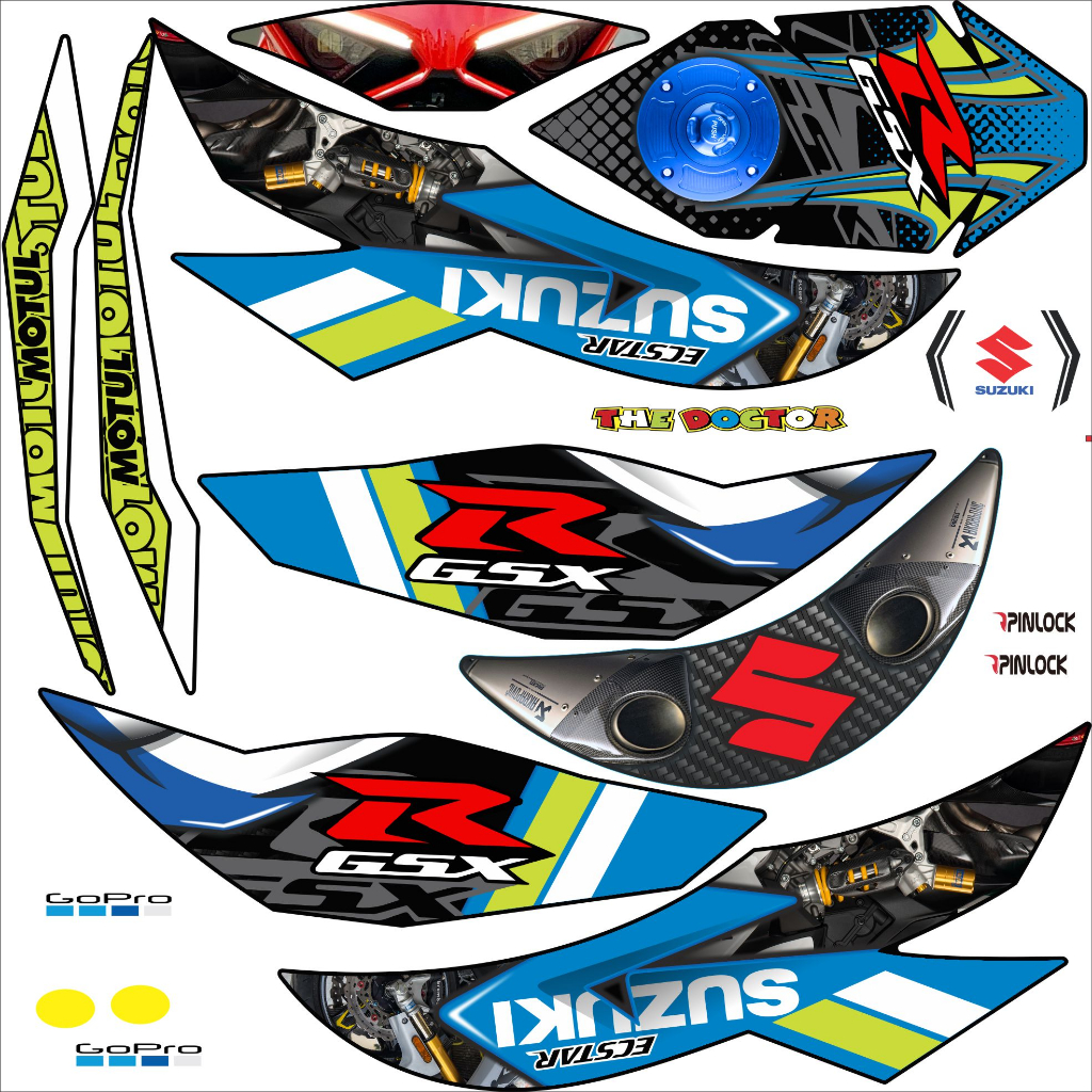 Tem dán mũ bảo hiểm fullface - SUZUKI - 27