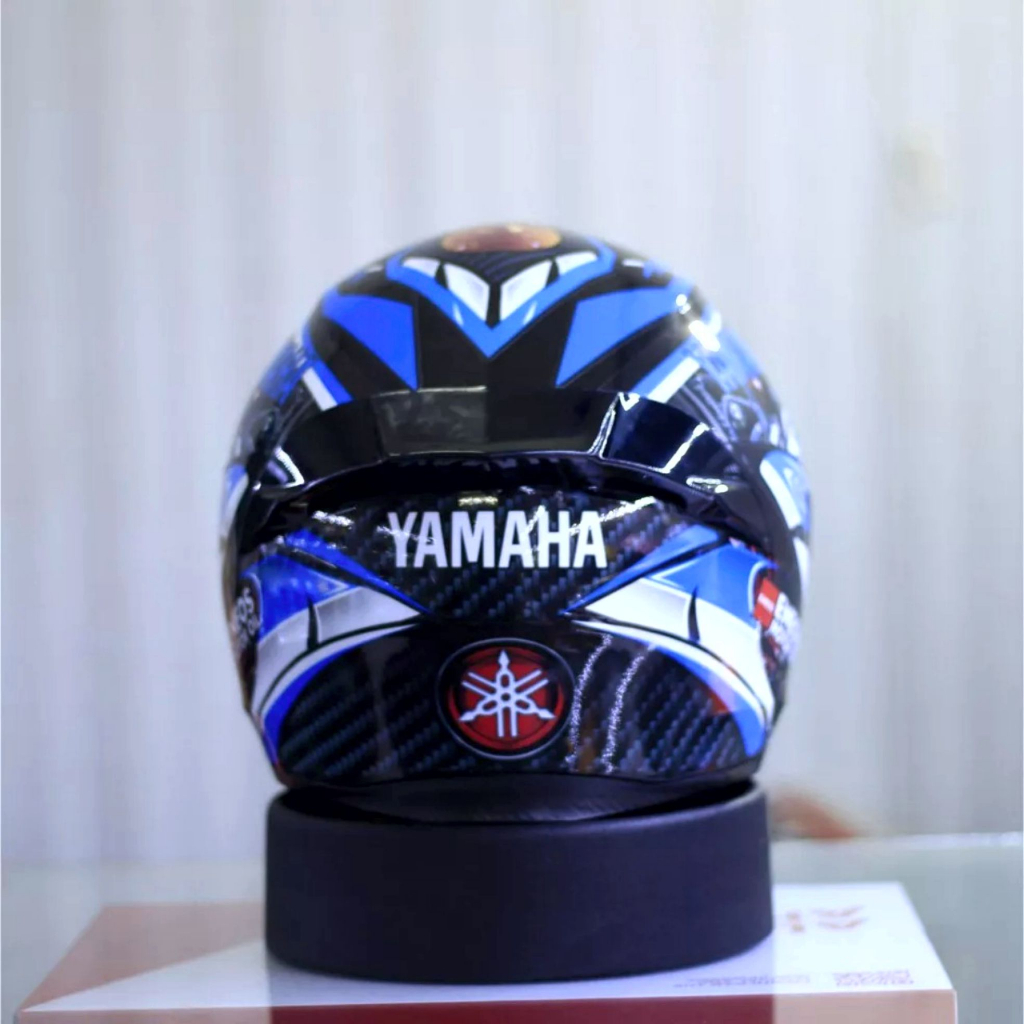 Tem dán mũ bảo hiểm fullface - YAMAHA XANH - 28