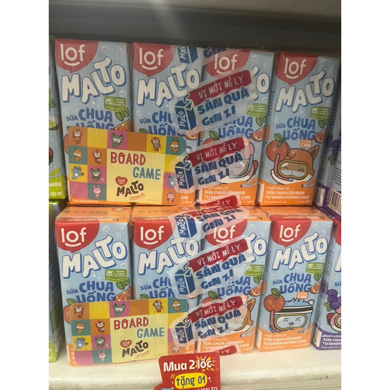 1 Dây sữa Malto hương cacao lúa mạch 180ml
