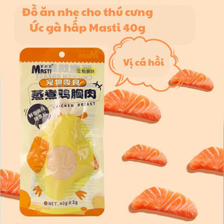 Combo 10 gói ức gà hấp ăn liền Masti