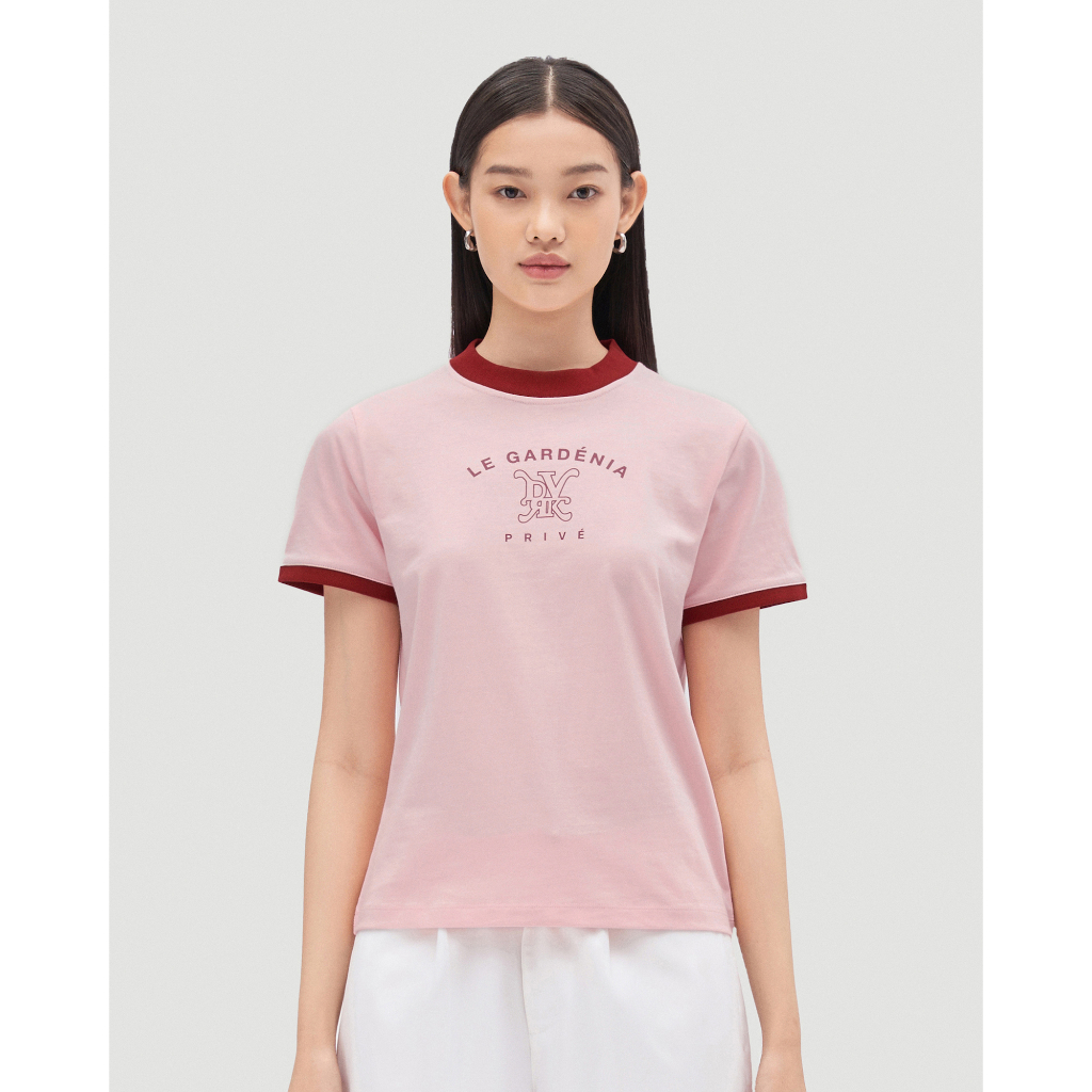 DVRK - Áo Thun Baby Tee Le Gardenia Lined Logo -DVRK-23SS