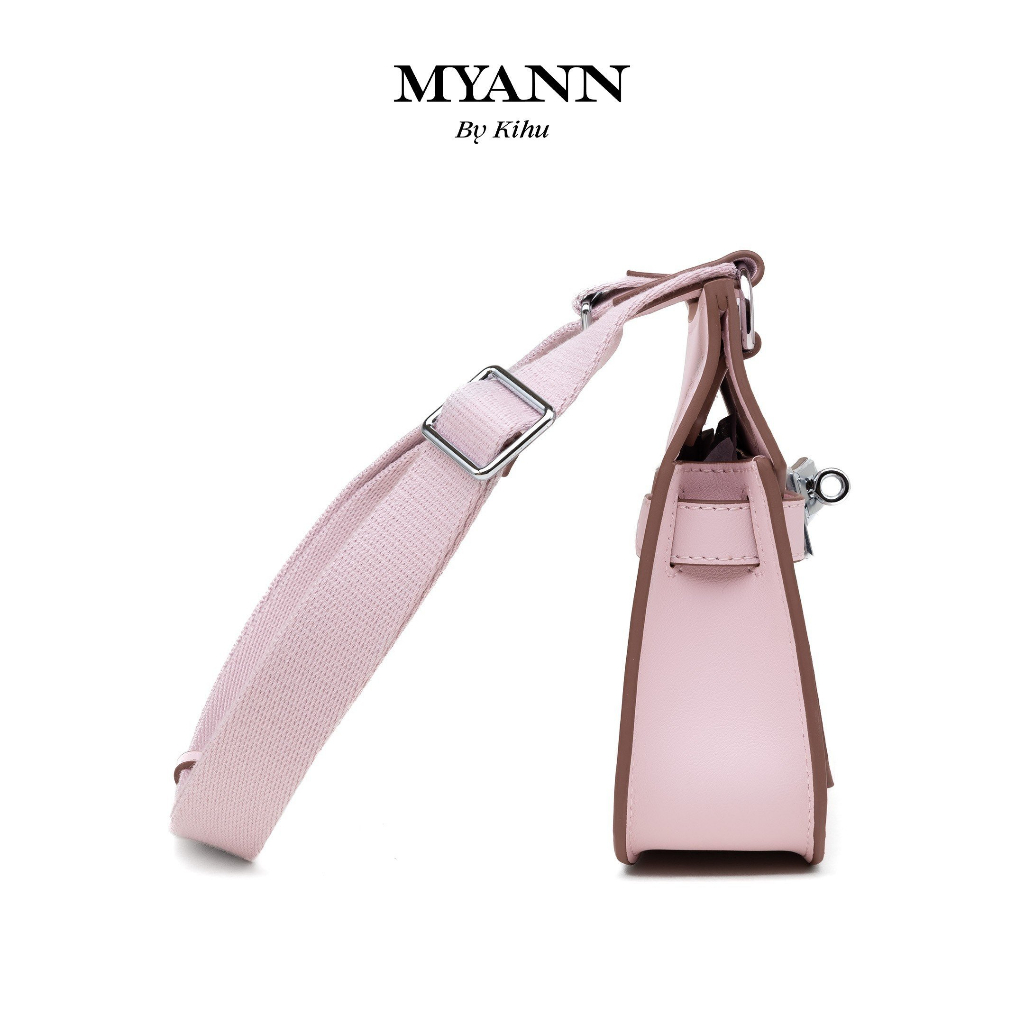 Túi Đeo Vai Da Bò Myann Moana khoá xoay phong cách thiết kế basic phù hợp mọi phong cách