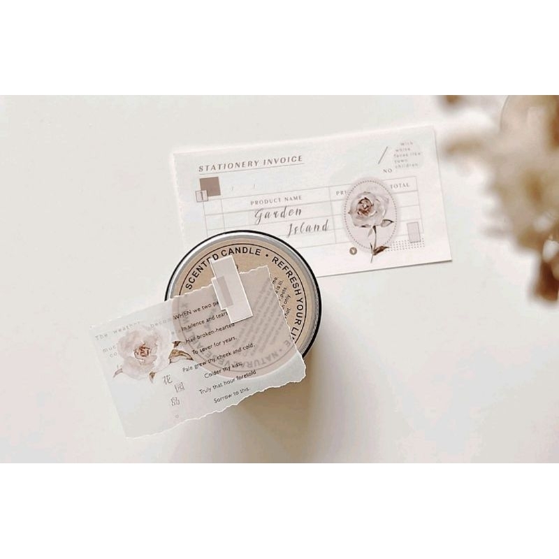 𝓚𝓻𝓲𝓼𝓷𝓪.𝓻𝓸𝓸𝓶 ♡ Freckles tea vol.3- Chu kì 100cm cuộn băng dán PET tape hoa "𝑨𝒖𝒕𝒖𝒎𝒏 𝒍𝒆𝒂𝒗𝒆𝒔"