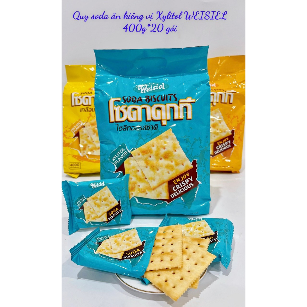 Bánh quy SODA STARS ít đường, ăn kiêng 400g