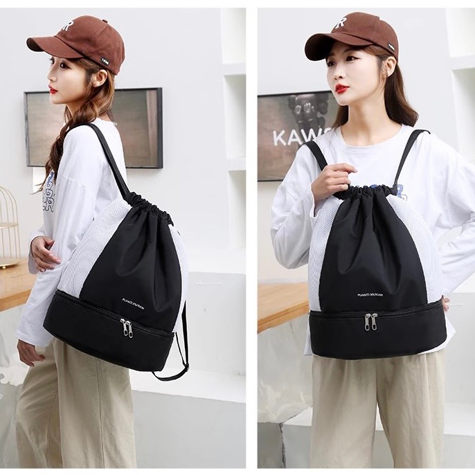 Balo Unisex Thời Trang Đi Học, Du Lịch Có Ngăn Chứa Giày Riêng Phù Hợp Cả Nam Và Nữ