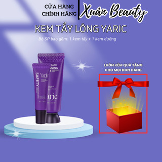 Kem tẩy lông yaric, combo kem tẩy lông tặng kèm kem dưỡng