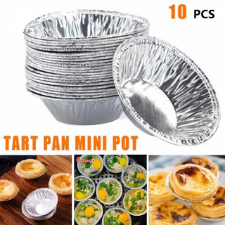 Set 10 đế cốc chén giấy bạc nướng hàu, ốc, lót khuôn nướng bánh tart trứng tiện dụng