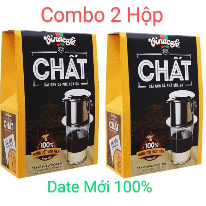 Combo 2 Hộp Cà Phê Sữa Vinacafe Chất Thơm Ngon Đậm Đà (10gói x 29gram) DATE MỚI