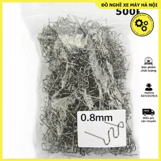 500 chiếc đinh ghim hàn nhựa hình chữ s chất lượng bằng thép không gỉ kích thước 0,8mm - ghim dập, ghim hàn nhựa nóng