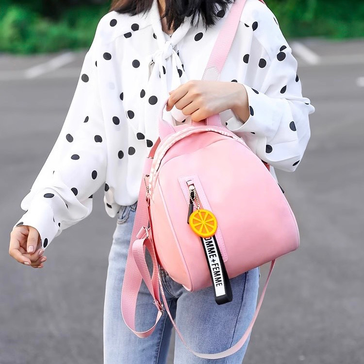 Balo Nữ Thời Trang Hàn Quốc Phong Cách Lát Cam Cute Dễ Phối Đồ