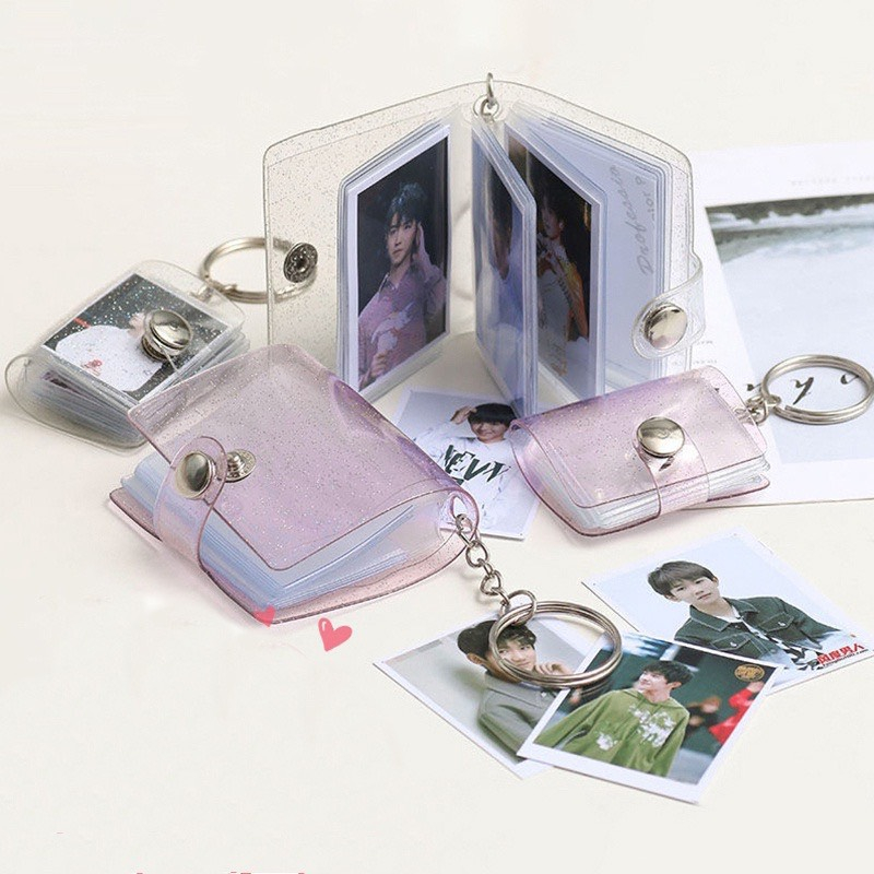 Móc khoá album ảnh mini 2 inch album móc khóa in hình ảnh mini theo yêu cầu làm quà handmade - MKA4