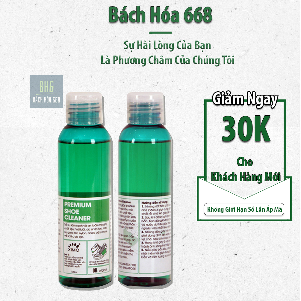 Chai Dung Dịch Làm Sạch Chuyên Sâu Sneaker Prenium Shoe Cleaner 120ml