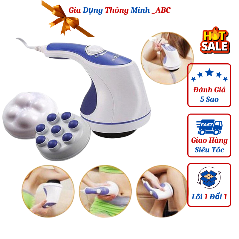 Máy Massage Toàn Thân Relax 5 Đầu Thay Thế - Máy Massage Cổ Vai Gáy Cho Bạn Cảm Giác Thoải Mái, Thư Giãn - Rl1 New