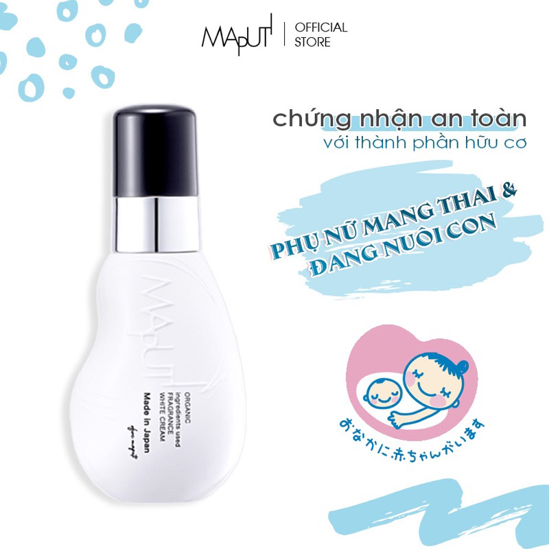 Kem Giảm Thâm Vùng Kín Maputi White Cream Niacinamide 2% Giảm Thâm Nách, Thâm Ngực, Thâm Mông 100ml