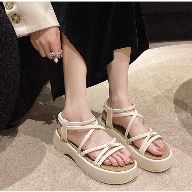 Sandal dây chéo nữ chất xịn Hàng Quảng Châu Cao Cấp , xăng đan đế êm hottrend, phong cách cá tính, siêu xinh