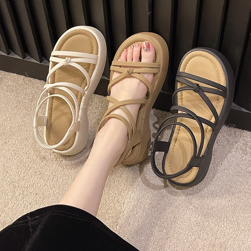 Sandal dây chéo nữ chất xịn Hàng Quảng Châu Cao Cấp , xăng đan đế êm hottrend, phong cách cá tính, siêu xinh