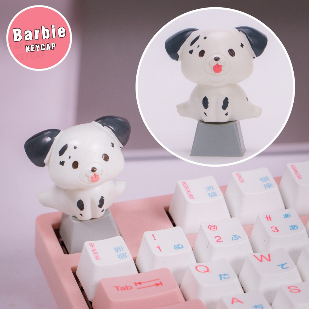 Keycap lẻ phím cơ R4 PBT chó thú cưng Corgi ,Pomeranian, Bichon, Samoyed phiên bản đặc biệt