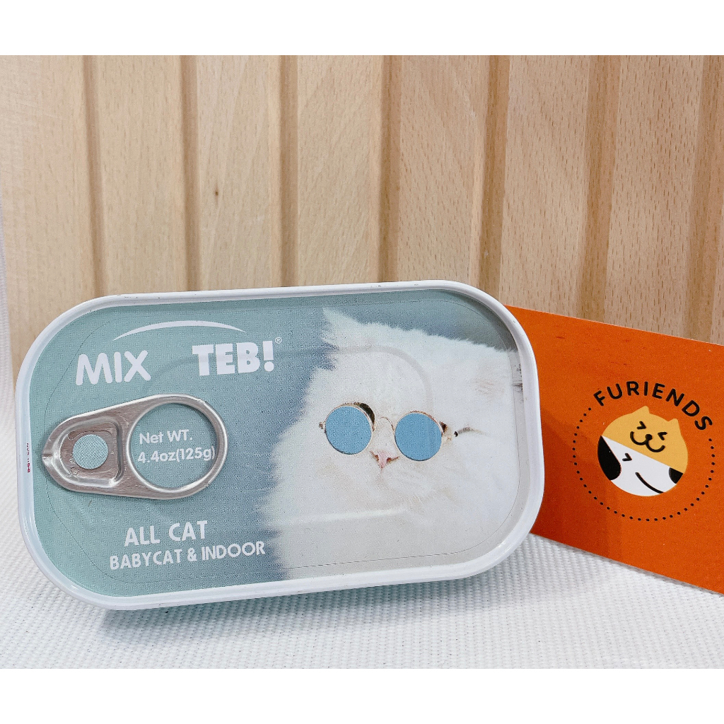 Pate MIX TEB! cao cấp giúp tăng cân cho mèo con và mèo lớn, 125G - Furiends Official Store