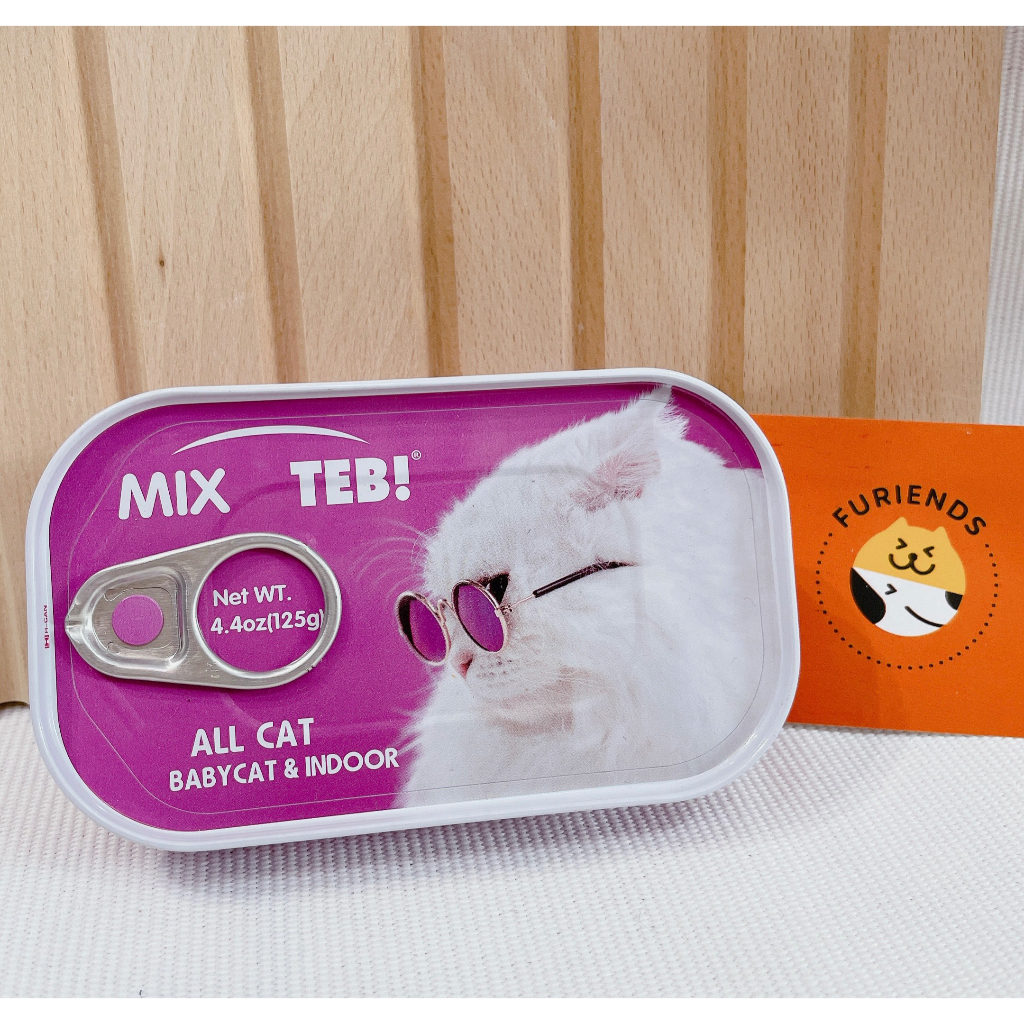 Pate MIX TEB! cao cấp giúp tăng cân cho mèo con và mèo lớn, 125G - Furiends Official Store
