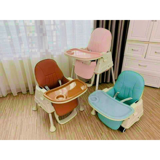 Ghế Ăn Dặm BLW Gấp Gọn Heiber Bàn Ăn Rộng, Điều Chỉnh Độ Cao Ghế + Độ Rộng Lòng Ghế