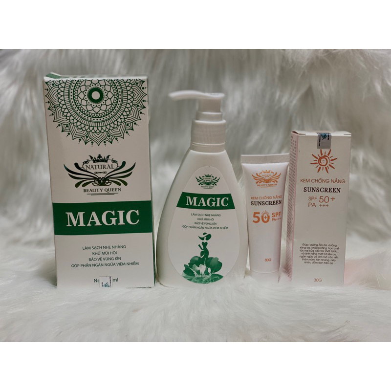 combo DDVS Magic và chống nắng beauty queen