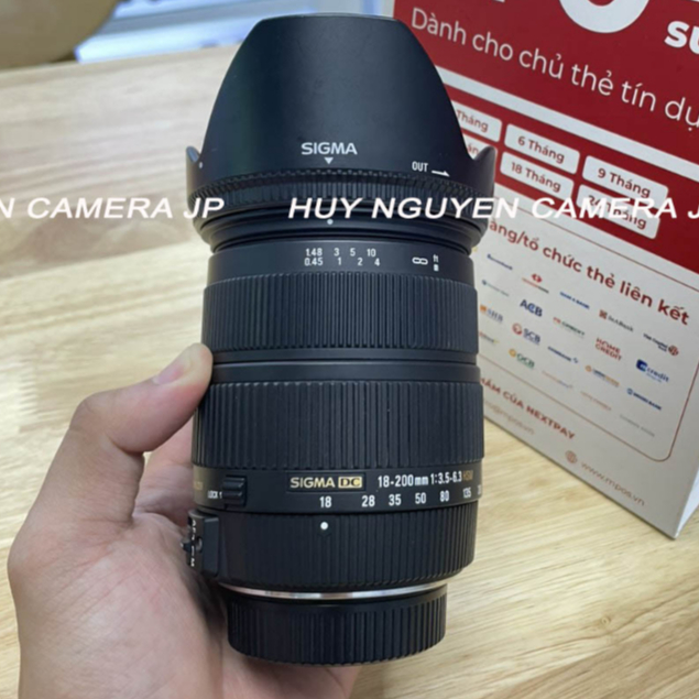 ỐNG KÍNH SIGMA 18 200 HSM OS DC ĐẸP NGÀM NIKON DSLR