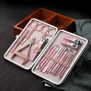 Bộ dụng cụ bấm móng tay 18 món - bộ cắt, bấm dũa móng tay - sét dụng cụ làm móng 3dm 18 chi tiết nail care 2023