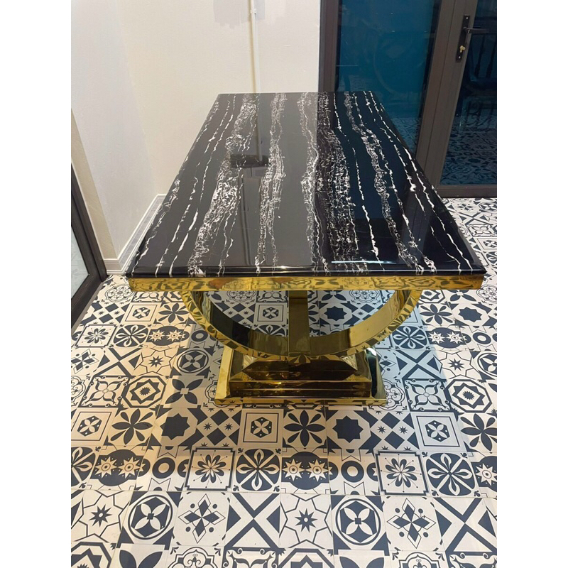 BÀN ĂN MẶT ĐÁ CHÂN ĐẾ THÁP NHẬP KHẨU