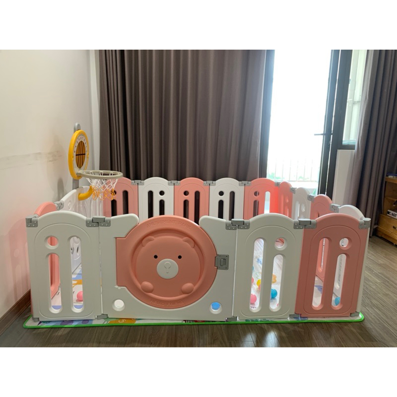 QUÂY CŨI NHỰA GẤP GỌN CAO CẤP TẶNG THẢM, 100 BÓNG NHỰA HOLLA, 1 COMBO NÉM BÓNG RỔ NẶNG 36KG