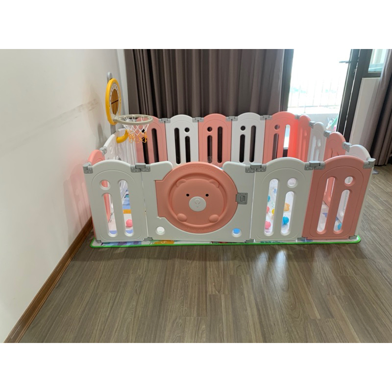 QUÂY CŨI NHỰA GẤP GỌN CAO CẤP TẶNG THẢM, 100 BÓNG NHỰA HOLLA, 1 COMBO NÉM BÓNG RỔ NẶNG 36KG