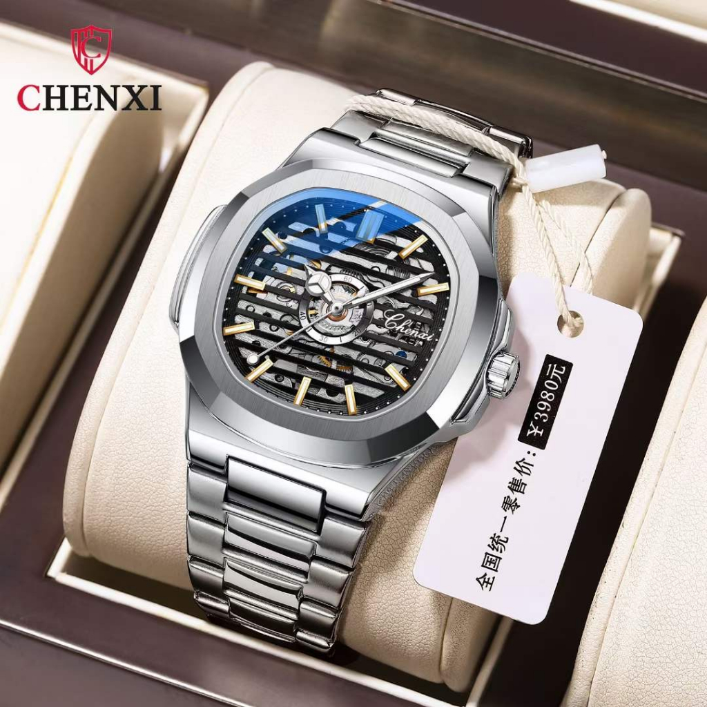 Đồng hồ cơ nam Chenxi CX8822 automatic, đồng hồ cơ tự động nam mặt kính sapphire - One Time Store