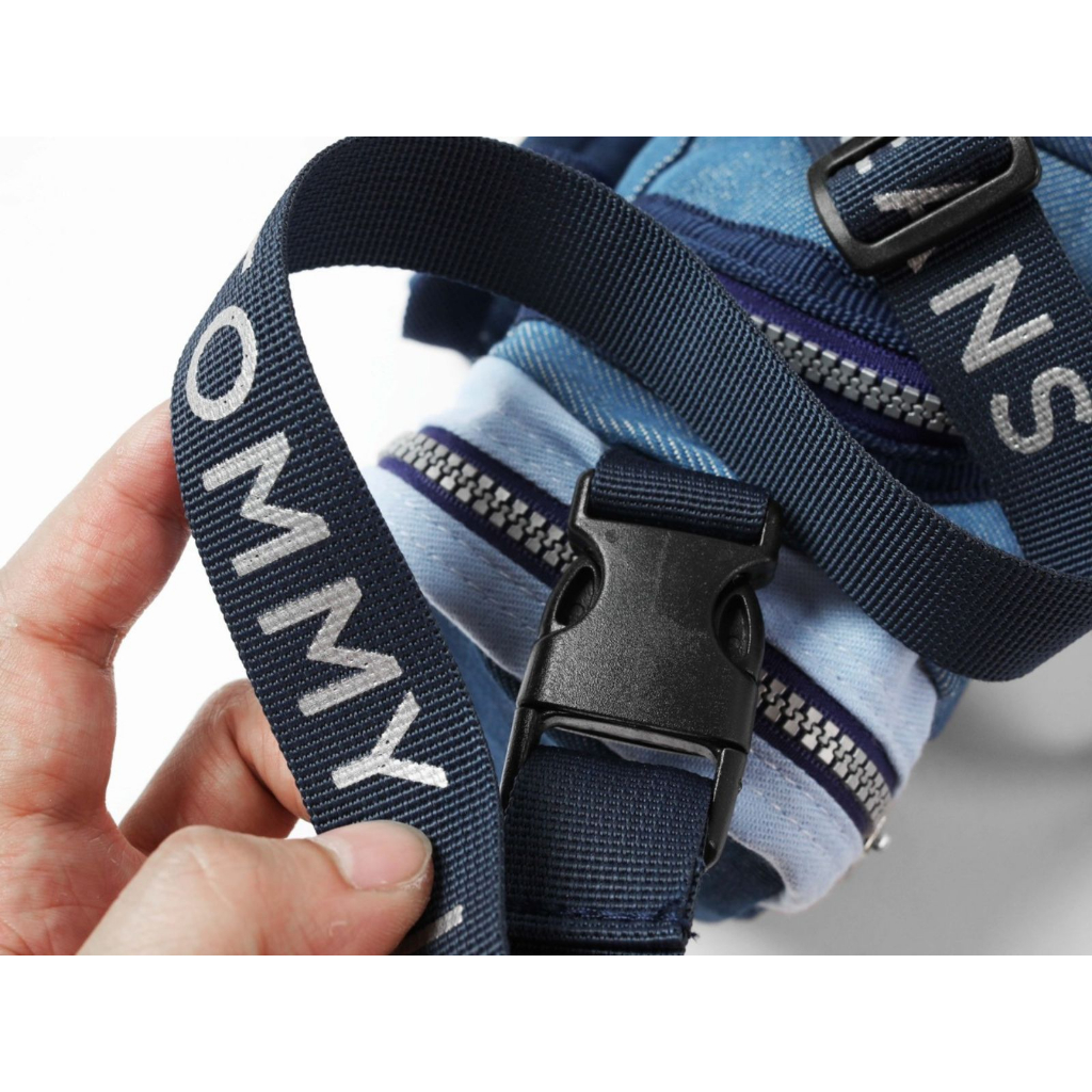 Túi trống Tom.my Jean Denim Micro Duffel Bag - Size 26 x 12 x 10 cm