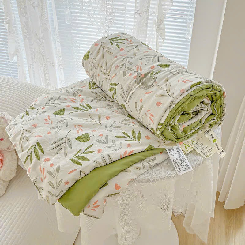 Chăn đũi xơ đậu nành, chăn đũi hè cotton trần bông mềm mịn thoáng mát