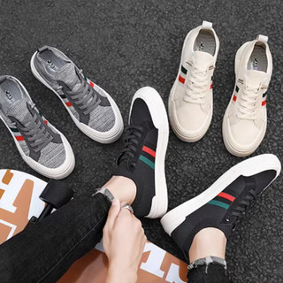 Giày thể thao lc đen xám trắng kem, giày sneaker 3 màu đen xám trắng kem nam nữ cổ thấp cao cấp gd sneaker1111