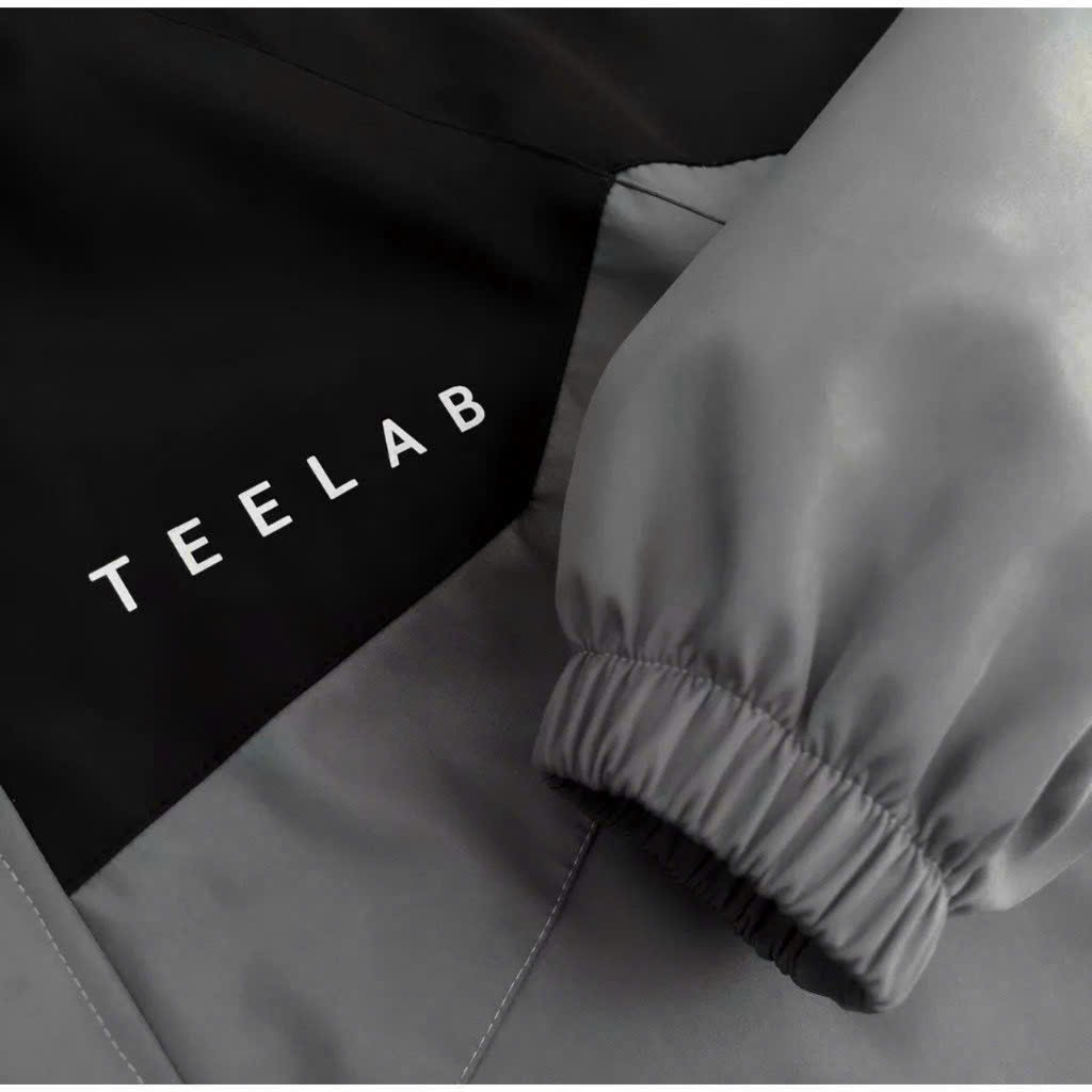 Áo khoác dù nam nữ T-L có nón màu đen xám chất liệu dù gió 2 lớp cao cấp dáng bóng chày. TP