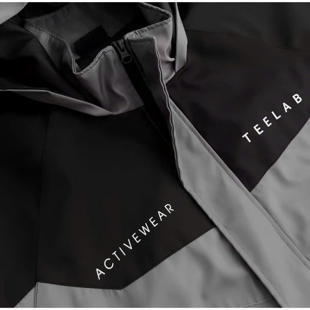 Áo khoác dù nam nữ T-L có nón màu đen xám chất liệu dù gió 2 lớp cao cấp dáng bóng chày. TP