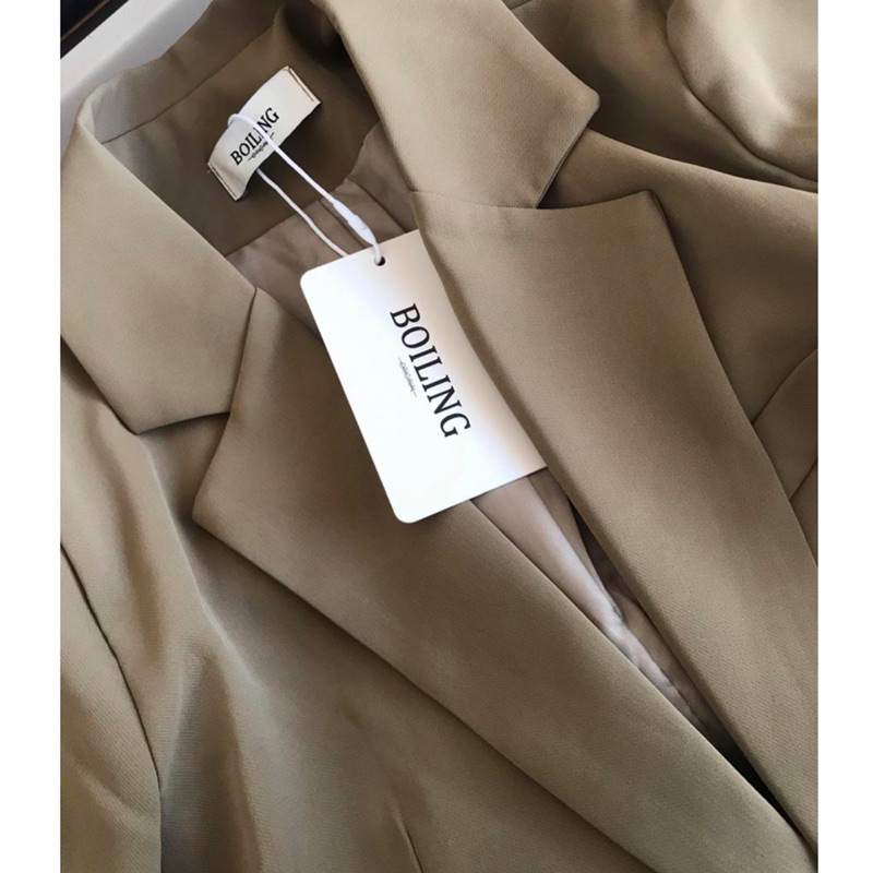 Áo blazer hàng QC hai lớp có đệm vai, free sz form vừa