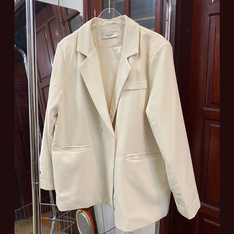 Áo blazer hàng QC hai lớp có đệm vai, free sz form vừa