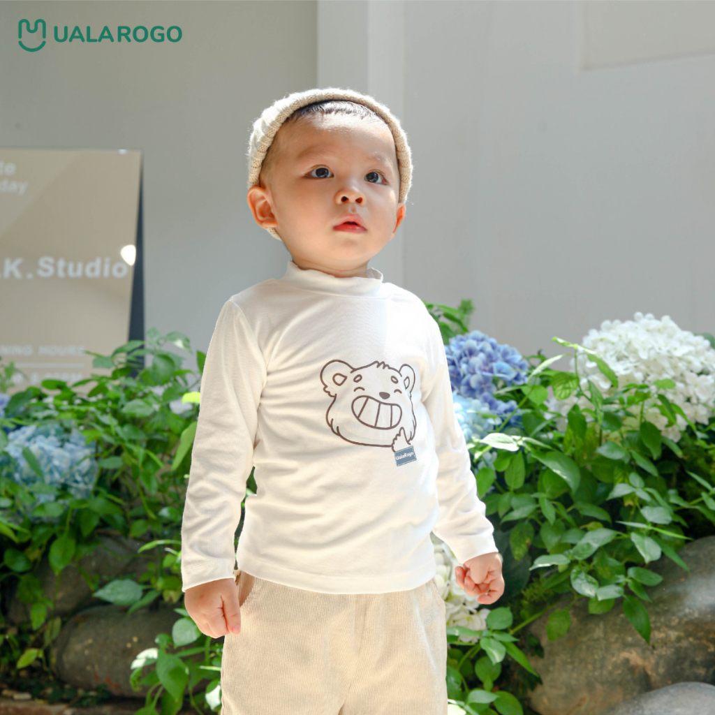 Áo giữ nhiệt cho bé Ualarogo 6 tháng - 5 tuổi vải Petit mềm mại thấm hút thoáng khi 2266