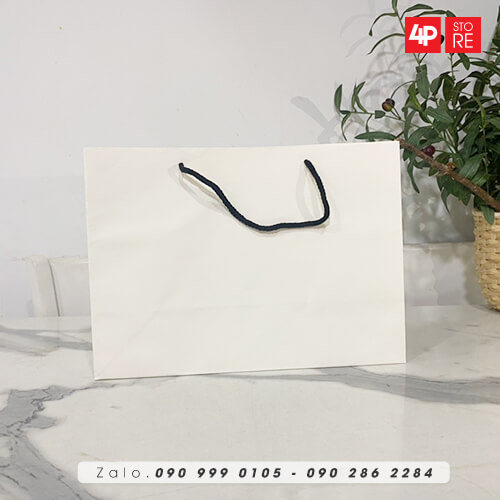 01 TÚI KRAFT CAO CẤP 36X26X15CM 4 MÀU - QUAI VẢI - HỎA TỐC