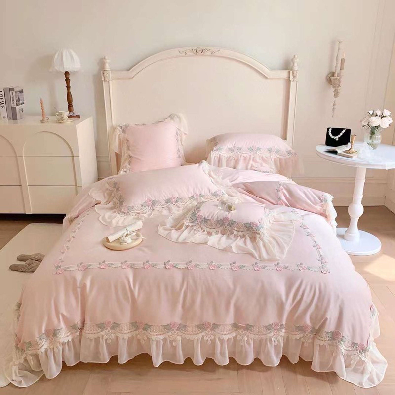 Bộ chăn ga gối lụa Pháp