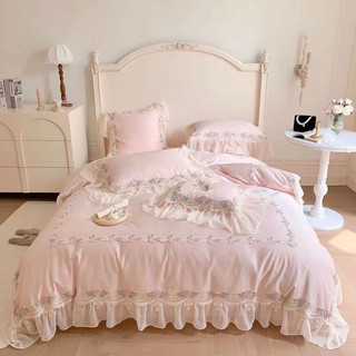 Bộ chăn ga gối lụa Pháp