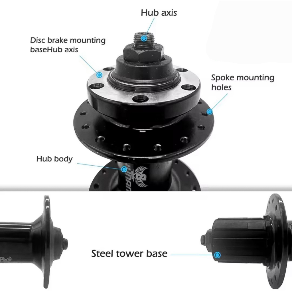 Bộ Hub Thả Bạc Đạn Shunan Xe Đạp Phanh Đĩa Siêu Trớn - Đùm Xe Đạp - Moayo Xe Đạp