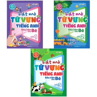 Sách Combo Lật mở từ vựng Tiếng Anh đầu tiên cho bé - Sách tương tác