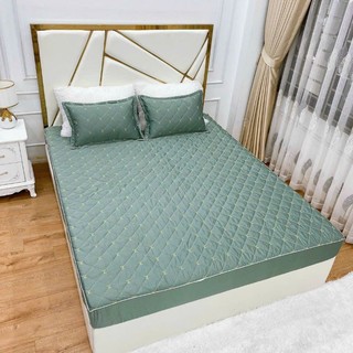 Sét Ga Gối Phi Lụa Trần Bông LV Hàng Nhập Khẩu
