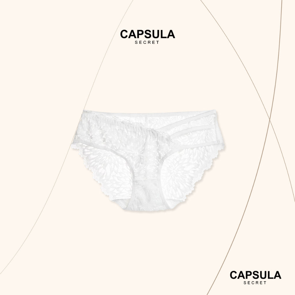 Quần lót ren sexy, Quần lót nữ bông hoa phối họa tiết 3 dây hông gợi cảm quyến rũ