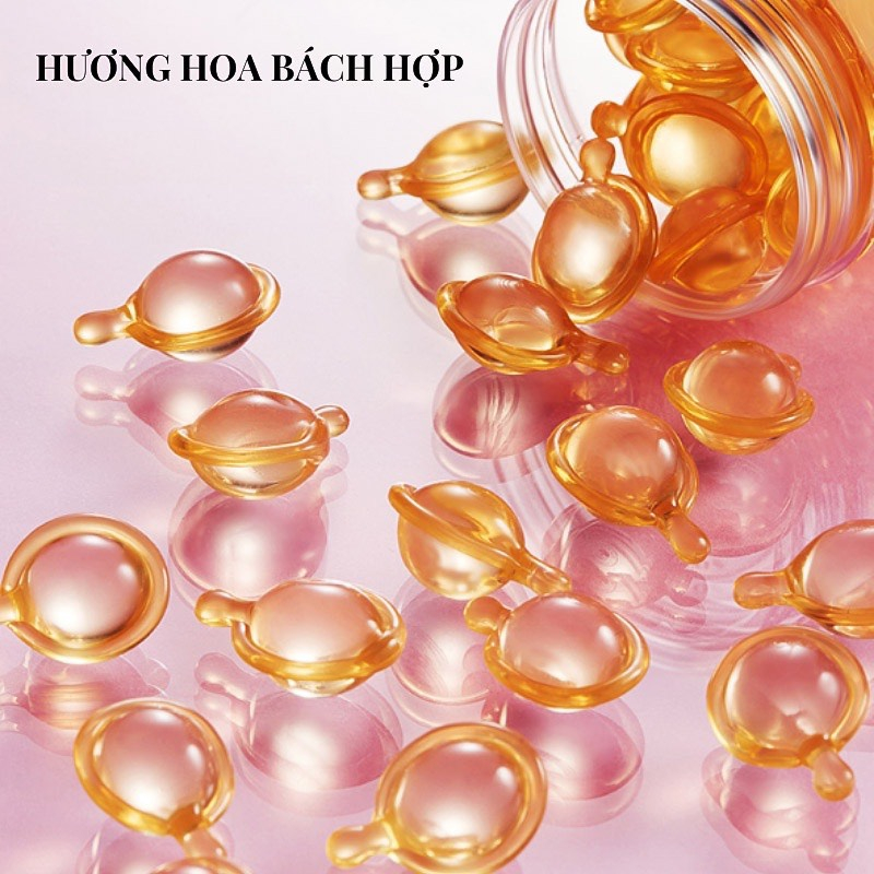 Viên dưỡng chăm sóc, phục hồi tóc óng mượt với thành phần vitamin và tinh dầu tự nhiên