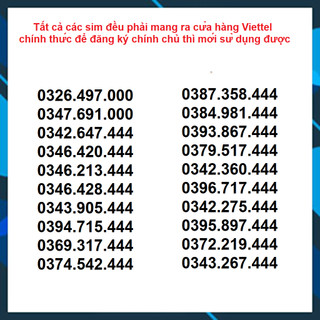 Sim: tam hoa nhỏ, giá sập sàn, cùng nhiều ưu đãi