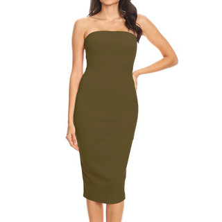 (Size M-L, form ôm) Đầm thun xuất dư