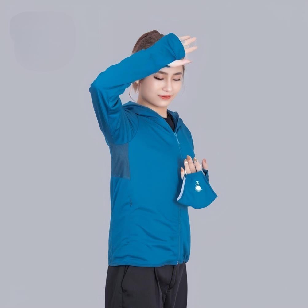 Áo chống nắng nữ 2 lớp lưới nách thông hơi kèm khẩu trang chống tia uv 99 DLV.store | BigBuy360 - bigbuy360.vn